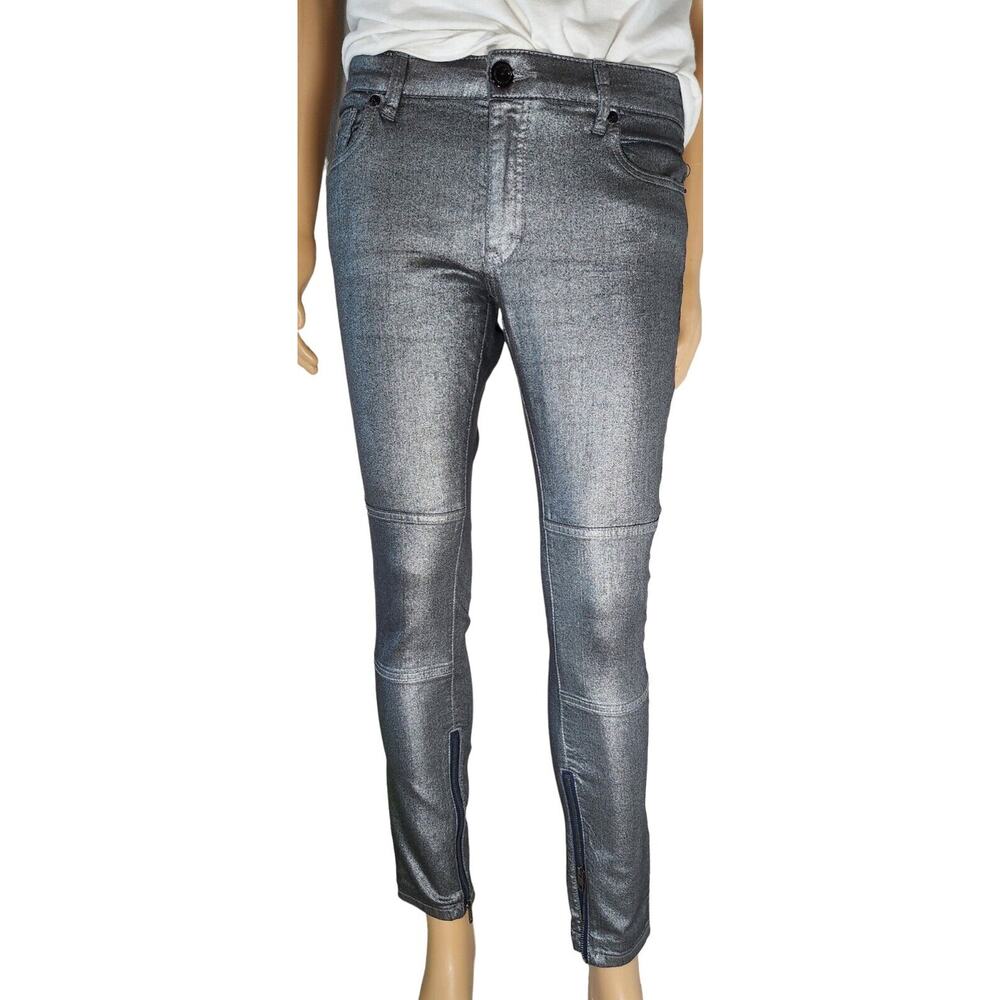 BCBG GENERATION Jasper Gunmetal Skinny Pants Women's Sz 29 Excellent condition